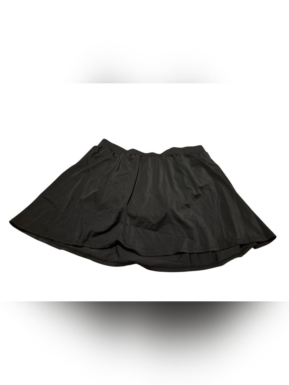 Women’s Trimshaper Black Plus Size A-Line Swim Skirt Bottom - 20W
